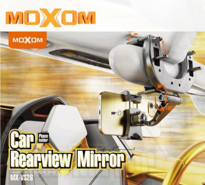 Moxom MX-VS26, Universal Car RearView Mirror Mount Phone Holder Stand Moxom MX-VS26, Universal Car RearView Mirror Mount Phone Holder Stand